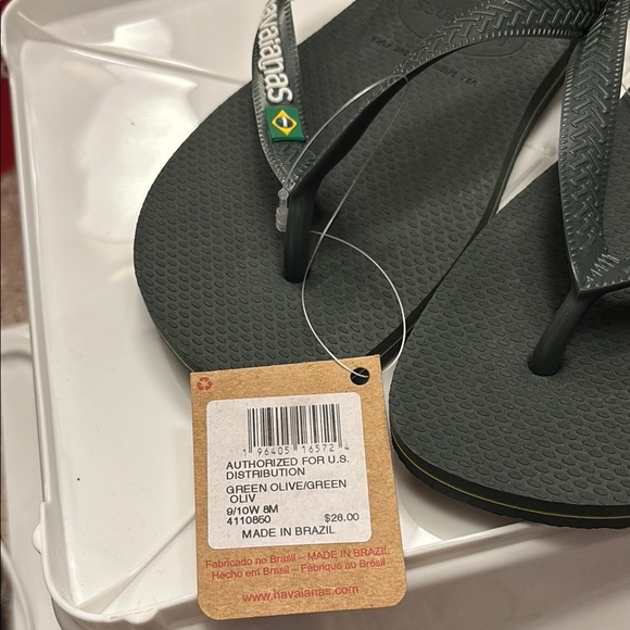 NWT Havaianas Olive Green Flip Flops 🩴 - Picture 2 of 4
